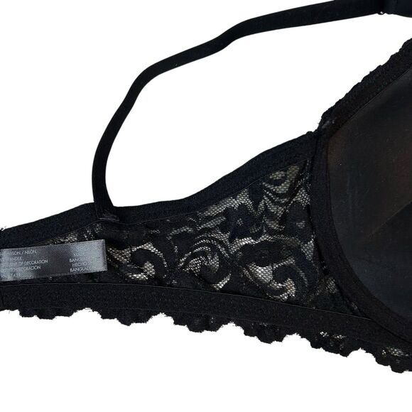 Smart & Sexy Add 2 Cup Sizes Push-Up Bra Black Lace Size 38C - Picture 11 of 14